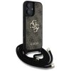 Etui Guess 4G Big Logo Cord Stap         Crossbody do iPhone 16 brązowy